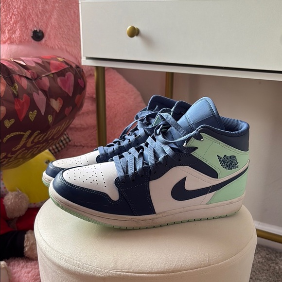 Nike Other - Nike Air Jordan Mid Sneakers - Blue and Mint